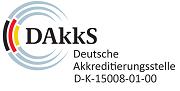 DAkkS Deutsche Akkreditierungsstelle – akkreditiertes Kalibrierlabor D-K-15008-01-00
